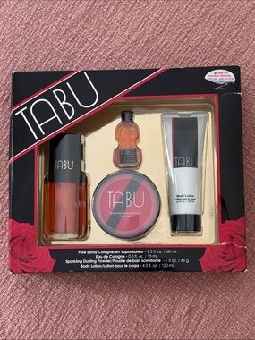Tabu retro Bath & Body Gift Set  new in box